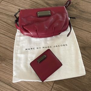 Marc Jacobs crossbody purse and small wallet